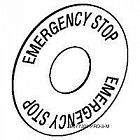 Маркировка EMERGENCY STOP SchE ZB6Y7330