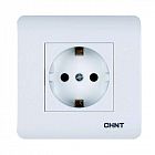 Розетка с заземляющим контактом 16А 250В CHINT 715389