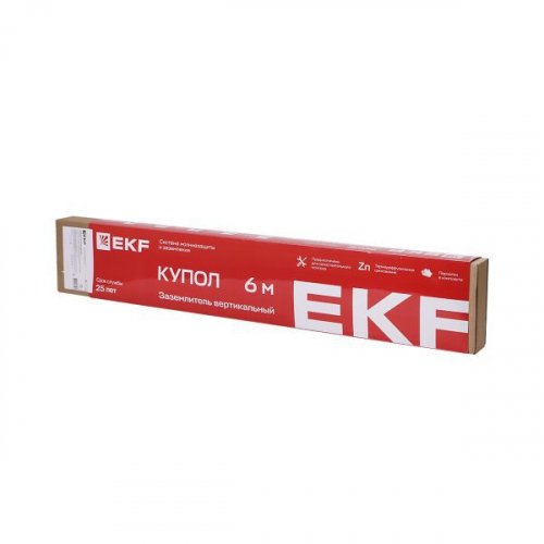 Заземлитель вертикальный безмуфтовый 6м (6х1000мм) TDZ EKF gc-28600 фото 2