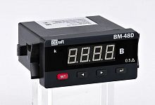 Вольтметр цифровой ВМ-48D 1ф вх. 100В вых. RS-485 96х48мм LED-дисплей DEKraft 50376DEK