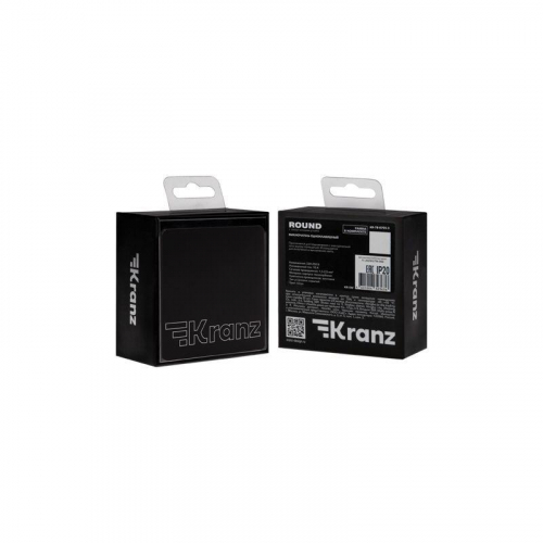 Выключатель 1-кл. СП ROUND MIELE 10А оникс Kranz KR-78-0705-3 фото 7