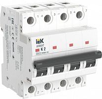 Выключатель автоматический модульный 4п K 2А M06N-DC ARMAT IEK AR-M06N-4-K002DC