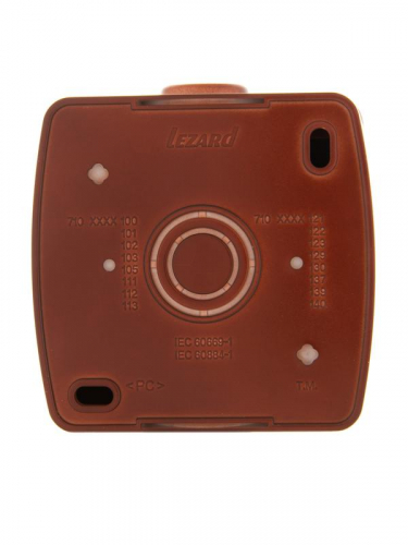 Выключатель 1-кл. ОП Nata 10А IP20 вишня LEZARD 710-0600-100 фото 2