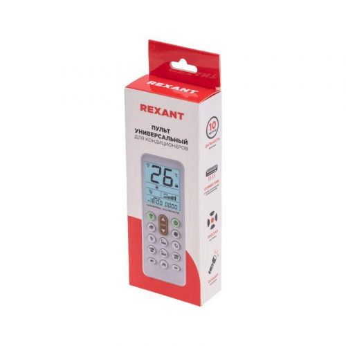 Пульт универсальный для кондиционеров (RX-102AII) Rexant 38-0105 фото 5