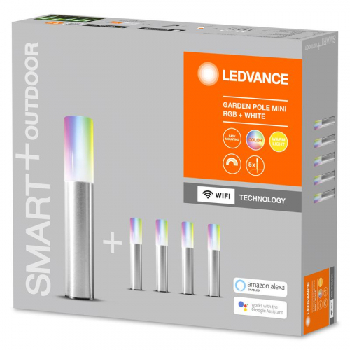 Светильник светодиодный SMART WIFI GARDEN POLE MINI 5 элементов RGBW LEDVANCE 4058075478190 фото 5