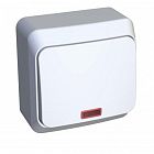 Переключатель проходной 1-кл. ОП Этюд 10А IP20 с подсветкой бел. SE BA10-007B