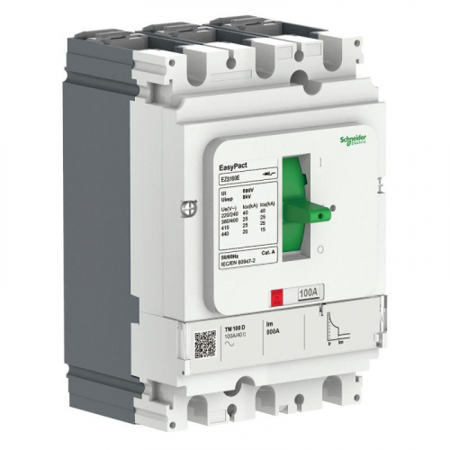 Выключатель автоматический EASYPACT EZS250E TM225D 3П3Т 25кА нерегул. SchE EZS250E3225