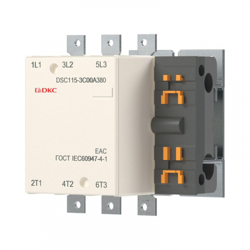 Контактор магнитный DSC115-3C00A380 115А 55кВт (AC3) 380В AC YON DSC115-3C00A380 фото 3