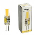 Лампа светодиодная LB-424 3Вт JC 2700К G4 12В FERON 51170