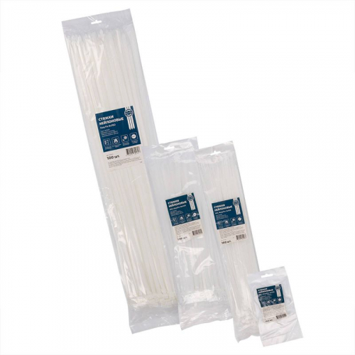 Хомут нейлоновый НСС "EasyFix" 4х150 бел. (уп.100шт) Fortisflex 87776 фото 3