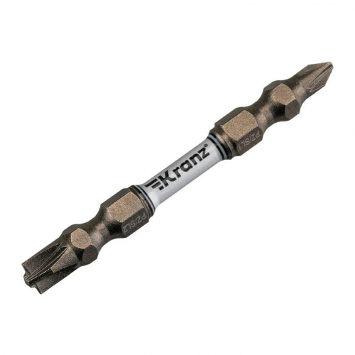 Бита для шуруповерта PZ/FL1хPZ/FL2х65мм (уп.2шт) Kranz KR-92-0451-2