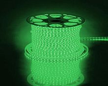 Лента светодиодная LS704 60SMD(2835)/м 4.4Вт/м 220В IP65 с 2 сетевыми шнурами 2 заглушками 2 коннекторами 10 крепежами в комплекте зел. (уп.100м) FERON 26241
