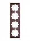 Рамка 4-м ZIMA горизонт. шоколад LEZARD 704-7300-149