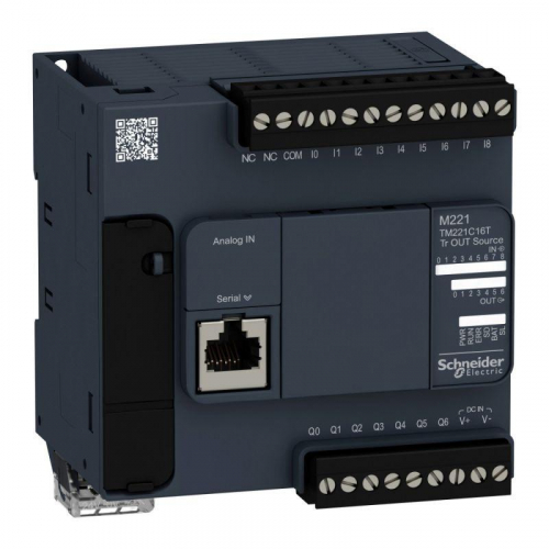 Блок компактный базовый M221-16IO транзист. источник Advantys OTB SchE TM221C16T