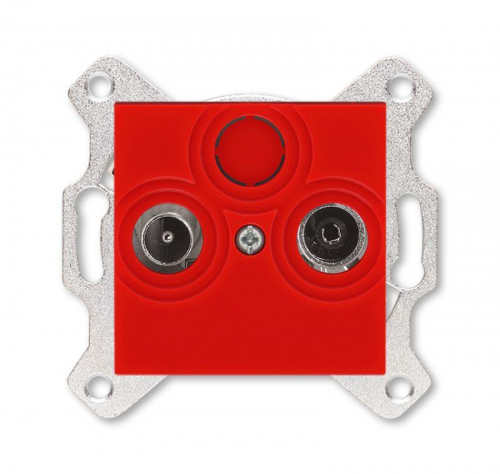Розетка TV-R Levit оконечная красн. ABB 2CHH083503A6065