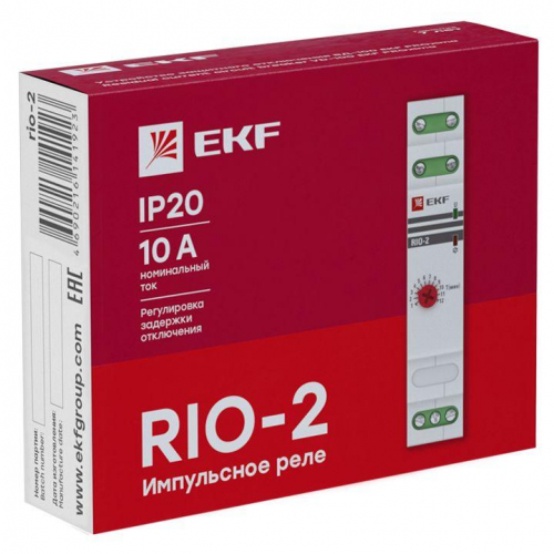 Реле импульсное с задержкой отключения RIO-2 PROxima EKF rio-2 фото 2
