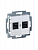 Розетка информационная RJ45 2-м Levit CAT.5e жемчуж. ABB 2CHH295118A6068