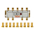 Делитель ТВх8 + 9шт F 5-1000 МГц (GOLD) box Rexant 05-6105-1