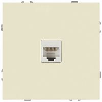 Розетка информационная 1-м СП Galaxy RJ45 16А IP20 250В сл. кость Эра Б0070737