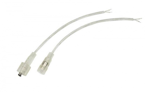 Кабель соединительный (2pin) герметичный (IP67) 2х0.35кв.мм 300В прозр. Rexant 11-9322