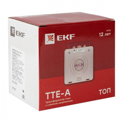 Трансформатор тока ТТЕ-А 500/5А кл. точн. 0.5S с клеммой напряжения PROxima EKF tte-S-500-0.5S фото 2