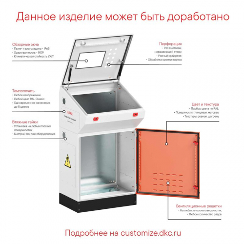 Секция управления RBMPC для пультов/стоек R5R Ш=1000мм RAM block DKC R5RBMPC1000 фото 5