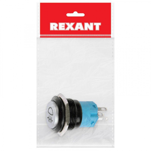 Кнопка антивандальная d19 Фикс 12В (2с) ON-OFF зел. (противотуманки) Rexant 36-3385 фото 4