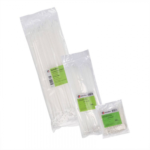 Хомут нейлоновый КСЗ 5х250 бел. (уп.100шт) Fortisflex 90332 фото 5