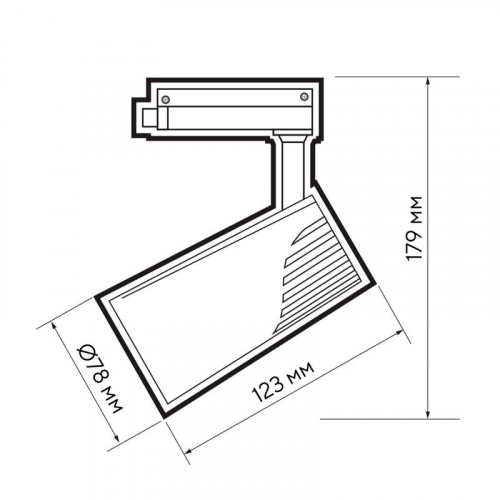 Светильник светодиодный трековый PTR 1725 25Вт 4000К IP40 24град. WH бел. Pro JazzWay 5026148 фото 12