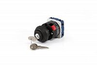 Переключатель двухпозиционный (0-1) 2 полюса 10А с ключом EMAS PSA010AK231AQ