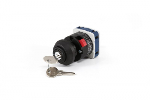 Переключатель двухпозиционный (0-1) 2 полюса 10А с ключом EMAS PSA010AK231AQ