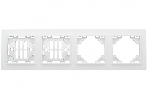Рамка 4-м Минск горизонтальная бел. Basic EKF ERM-G-304-10 фото 3