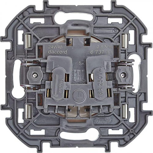 Розетка 1-м СП Inspiria 16А IP20 250В 2P механизм сл. кость IEK 673711 фото 4