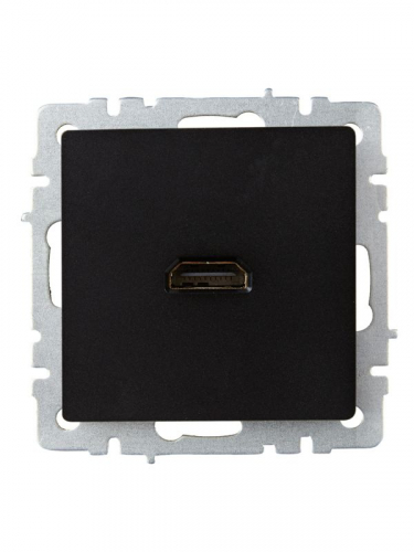 Розетка СП BRITE HDMI РHDMI-0-БрЧ механизм черн. IEK BR-H10-K02 фото 2