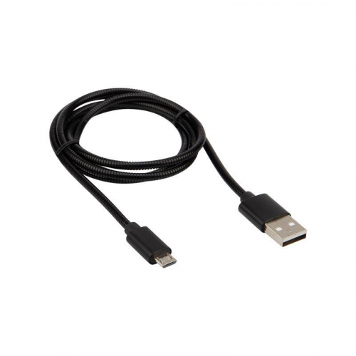Кабель USB microUSB шнур в металлической оплетке серебристый Rexant 18-4241 фото 6
