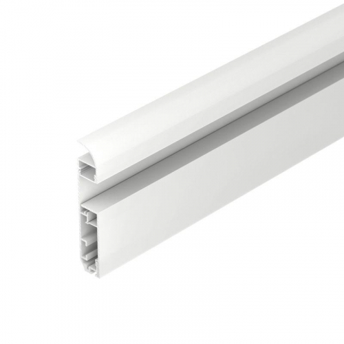 Профиль PLINTUS-H80-2000 WHITE L2000 алюм. Arlight 045452