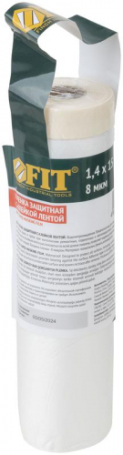 Пленка укрывная с клейкой лентой 8мкм 1400ммх15м FIT 11863 фото 3
