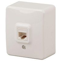 Розетка компьютерная ОП Эксперт RJ45 11-3203-02 IP20 сл. кость Эра Б0020731