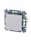 Выключатель кнопочный 1-кл. СП Levit IP20 жемчуж./ледяной ABB 2CHH599145A6068