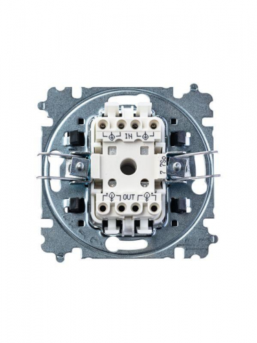 Переключатель перекрестный 1-кл. СП Levit IP20 серебр./дым. черн. ABB 2CHH590745A6070 фото 4
