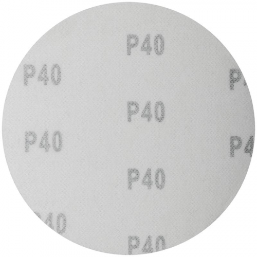 Круг шлифовальный сплошной (липучка) алюм./оксид 125мм Р 40 (уп.5шт) FIT 39652 фото 2