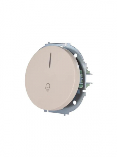 Кнопка звонка СП OSEN с подсветкой механизм сл. кость LEZARD 743-9088-108 фото 2