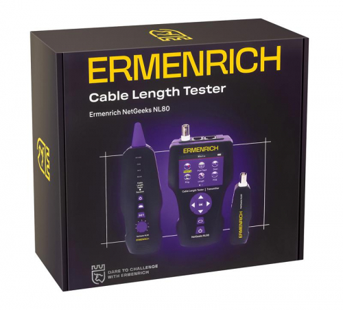 Измеритель длины кабеля NetGeeks NL80 фиолет. Ermenrich 85673 фото 10
