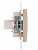 Розетка компьютерная 1-м СП Karina RJ45 механизм крем. LEZARD 707-0388-139