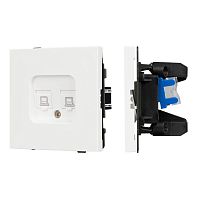 Розетка компьютерная 2-м SCT-TENDO-MPC2-SFPL-WH RJ45 кат.6 механизм Arlight 054598