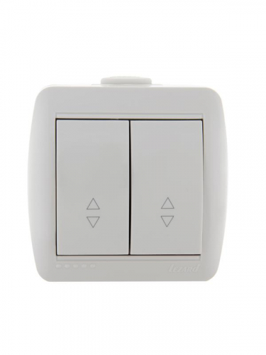 Переключатель проходной 2-кл. ОП Nata 10А бел. LEZARD 710-0200-106