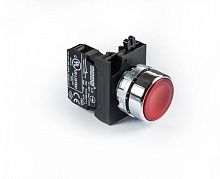 Кнопка нажимная круглая красн. (1НЗ) EMAS CM200DK