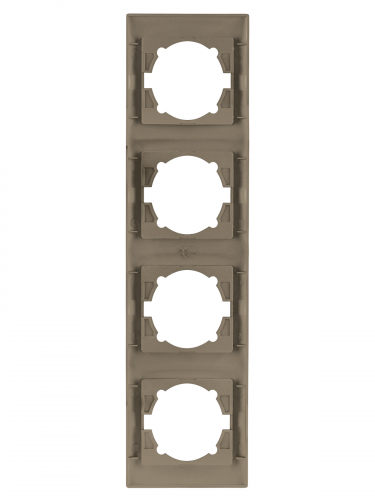 Рамка 4-х постовая вертикальная бронза "Лама" TDM фото 4