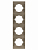 Рамка 4-х постовая вертикальная бронза "Лама" TDM