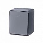 Выключатель 1-кл. ОП AtlasDesign PROFI IP54 10AX с подсветкой антрацит SE ATN544013